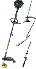 McCulloch Rasentrimmer, 25,5 cm, 900 W, schwarz/gelb, Freischneider B33 PS + ( 4-in-1): Gartenpflege-Set mit, geteiltes Führungsrohr