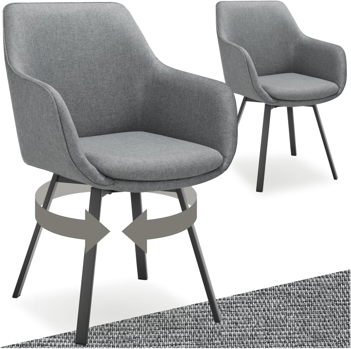 Schminktisch tectake, pulverbeschichteter Stahl, Holz, Polyurethan, 100 % Polyester, anthrazit