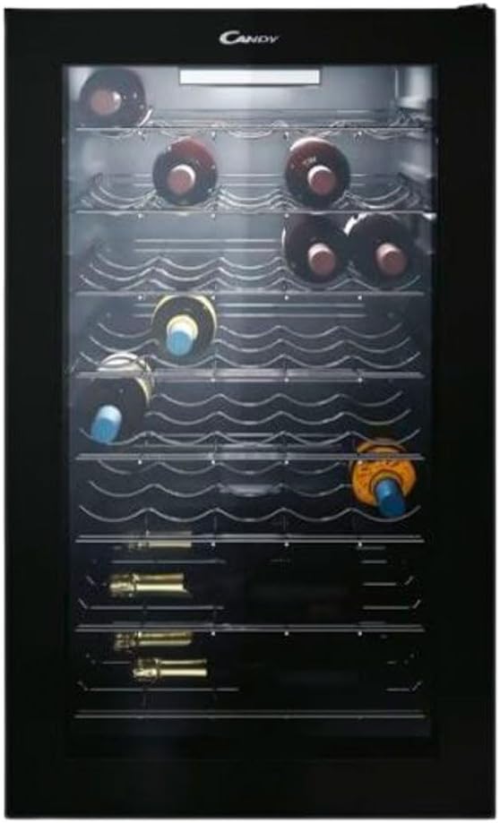CANDY Weinkühlschrank, 84,5x49x55 cm, 39 dB, Schwarz, DiVino CWC 150 EM/NF Weinkeller, 41 Flaschen, APP hOn, Vivino Technologie