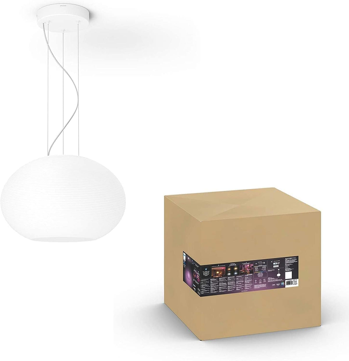 Hue Flourish LED Lampen, Weiß, dimmbar, 16 Mio. Farben, steuerbar via App, kompatibel mit Amazon Alexa (Echo, Echo Dot)