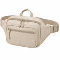 Hüfttasche 32 x 10 x 18 cm aus Polyester Beige mit Mehrfachfächern