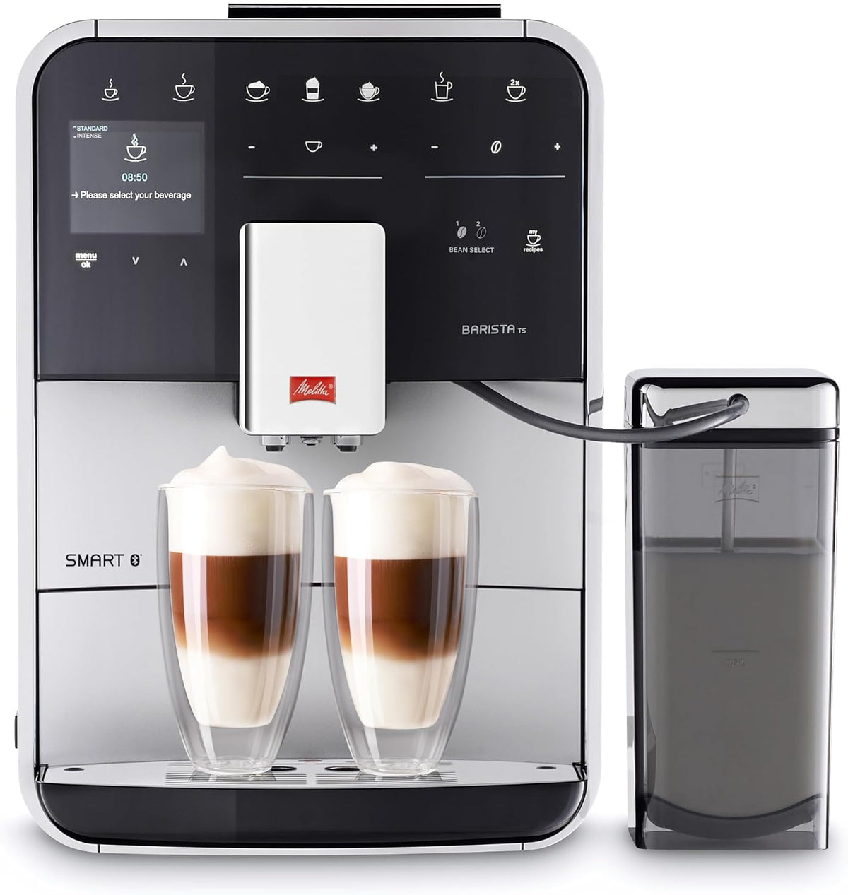 WMF Perfection 780 L Kaffeevollautomat mit Milchsystem,18 Getränkespezialitäten, Double Thermoblock, Edelstahl-Mahlwerk, Nutzerprofil, 1l