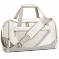 Sporttasche 50 x 25 x 28 cm Textil Cremegrau für Reisen mit Schultergurt