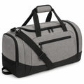Reisetasche 50 x 25 x 28 cm aus Textil in Grau Schwarz mit Schultergurt
