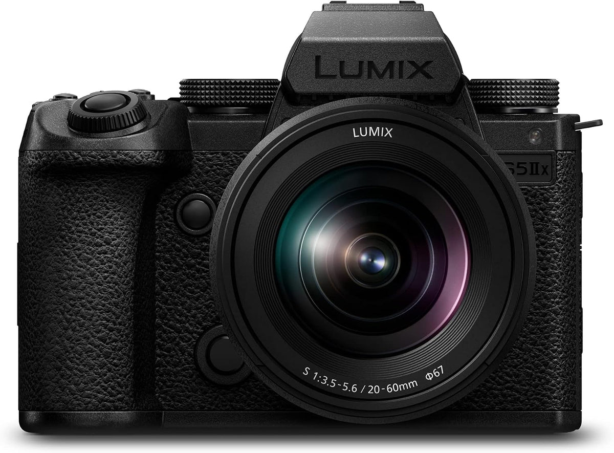 Panasonic Kamera, 60 mm, Schwarz, LUMIX DC-S5M2XKE Spiegellose Vollformat mit LUMIX S-R2060, 4K 60p & 6K 30p unbegrenzte Aufnahme