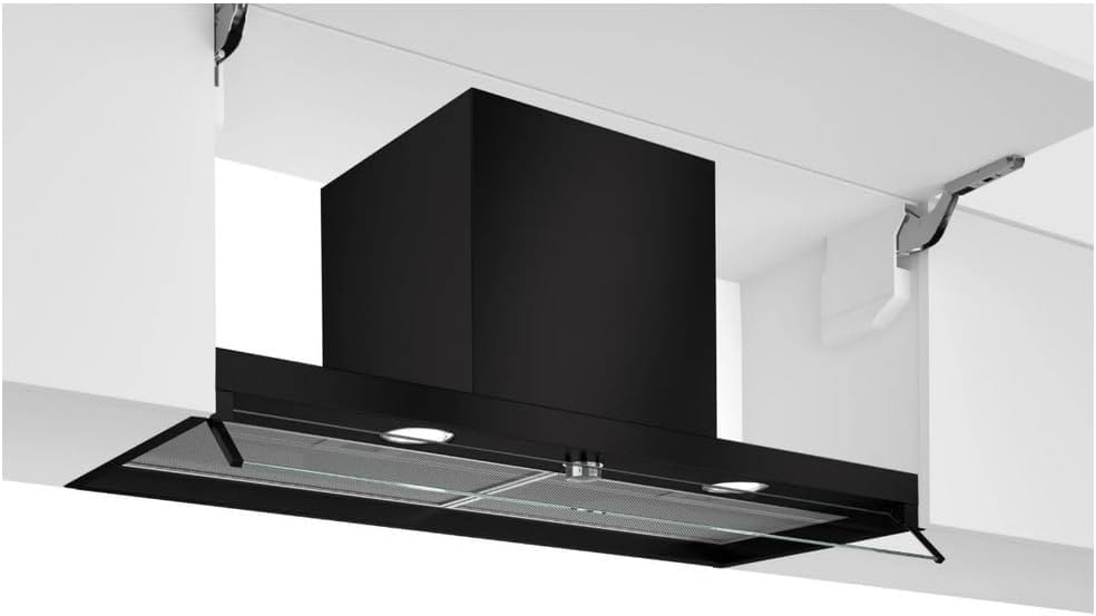 Bosch Dunstabzugshaube, 90 cm, Schwarz, DBB96AF60 Serie 4, 3 Absauggeschwindigkeiten, matt