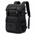 Rucksack 33 x 20 x 48 cm aus Polyester Schwarz mit Mehrfachfächern für Alltag und Reisen