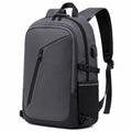 Laptop-Rucksack 46 x 32 x 18 cm Schwarz Textil mit USB-Anschluss und gepolsterten Trägern