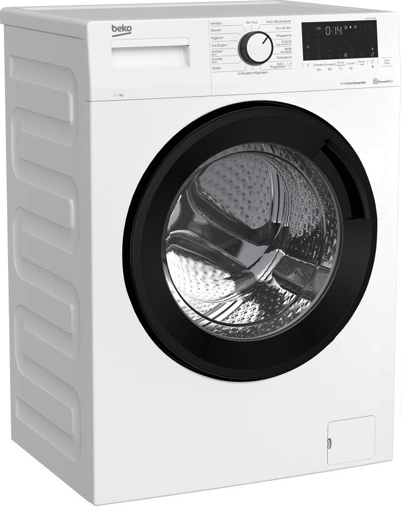 Beko Waschmaschine, 7 kg, Weiß, WML71465S -Performance