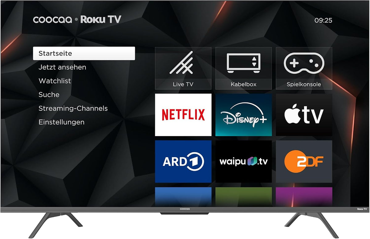 Fernseher, 50 Zoll, Schwarz, coocaa 50CRUG50Z LCD-TV UHD