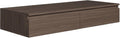 Schminktisch Selsey, 120 cm, 16 mm, Weiß, Hängend Breite Nussbaumoptik Moderner Ohne Spiegel Mit 2, Spanplatte