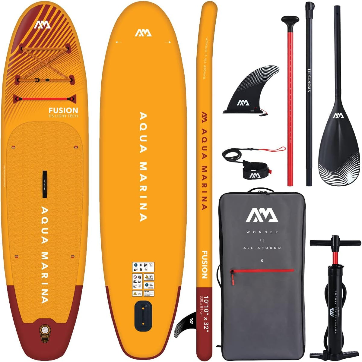 Aqua Marina SUP-Board, Weiß, Aufblasbare Stand Up Paddle Boards (iSUP) ? Komplett-Sets