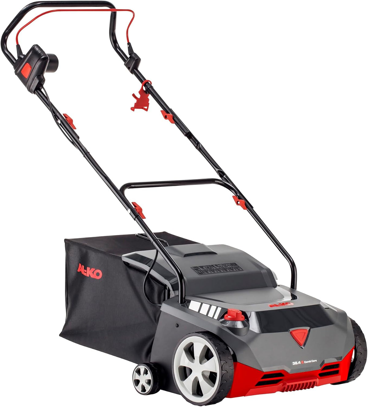 AL-KO Vertikutierer, 1400 W, 38 cm, 800 m, 55 L, Schwarz/Grau/Rot, Elektro- 38.4 E Combi Care, Motorleistung, Arbeitsbreite