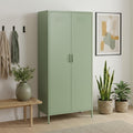 Kleiderschrank skølm, 80 cm, Stahl (Stahl-Epoxid-Pulverbeschichtung), Mintgrün, Schlafzimmerschrank