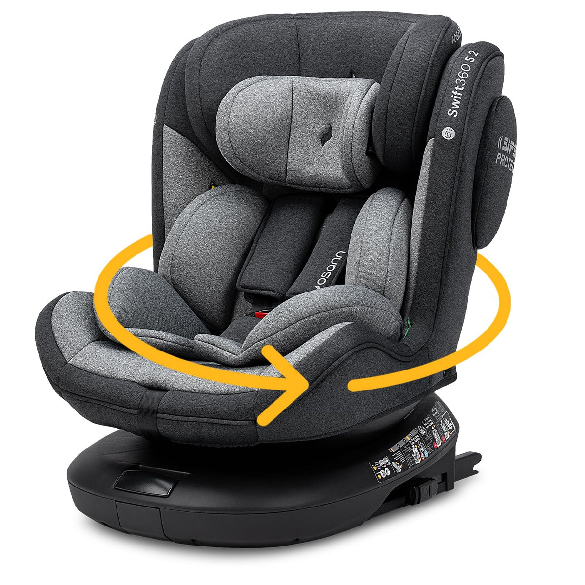 Osann Kindersitz, Mehrfarbig, Swift360 S 2 Reboarder 360 drehbar mit Isofix, ab 1 Jahr