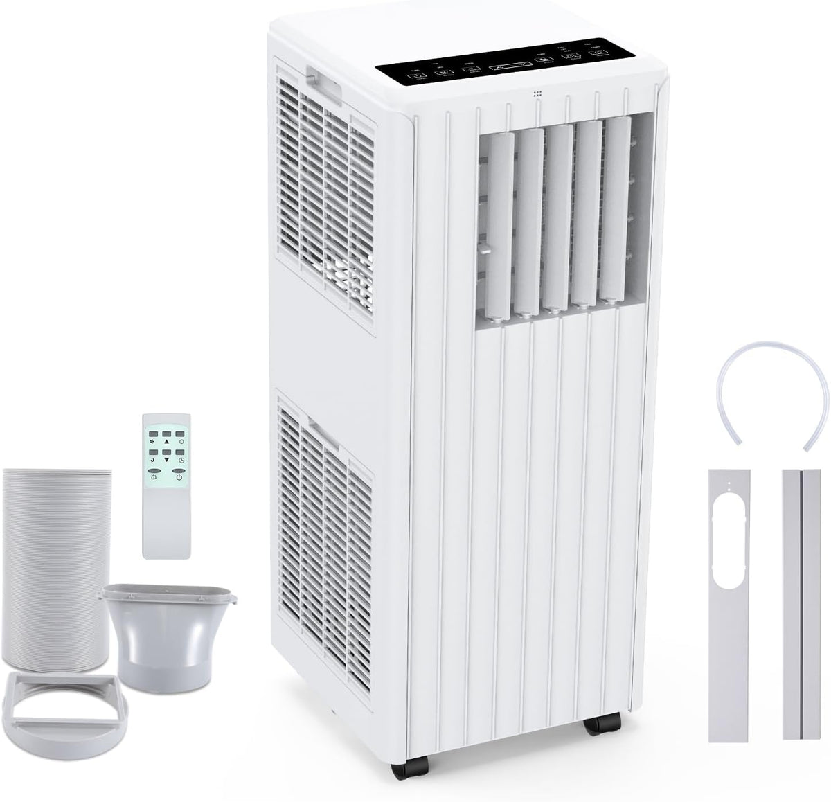 Zstar Klimaanlage, 2,6 kW, 65 dB, 80m, Weiß, 7000BTU, Kühlen&Ventilieren&Entfeuchten, Mobiles Klimagerät mit abluftschlauch für Räume bis ³(31㎡)