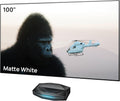 AWOL Beamer, Mehrfarbig, VISION Aetherion Pro + 100' Fester Projektorbildschirm-Set, 4K UHD HDR10+, Dolby Vision und Atmos