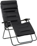 Lafuma Relaxsessel, Schwarz, MOBILIER - Gepolsterter Zero Gravity RSX CLIP XL -, Top-Komfort, Frankreich - Stahl