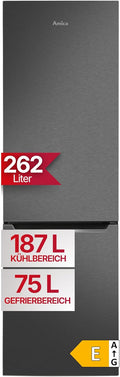 Amica Kühl-Gefrierkombination, 176x54x55 cm, 262 L, Weiß, VitControlPlus KGCL 387 150S