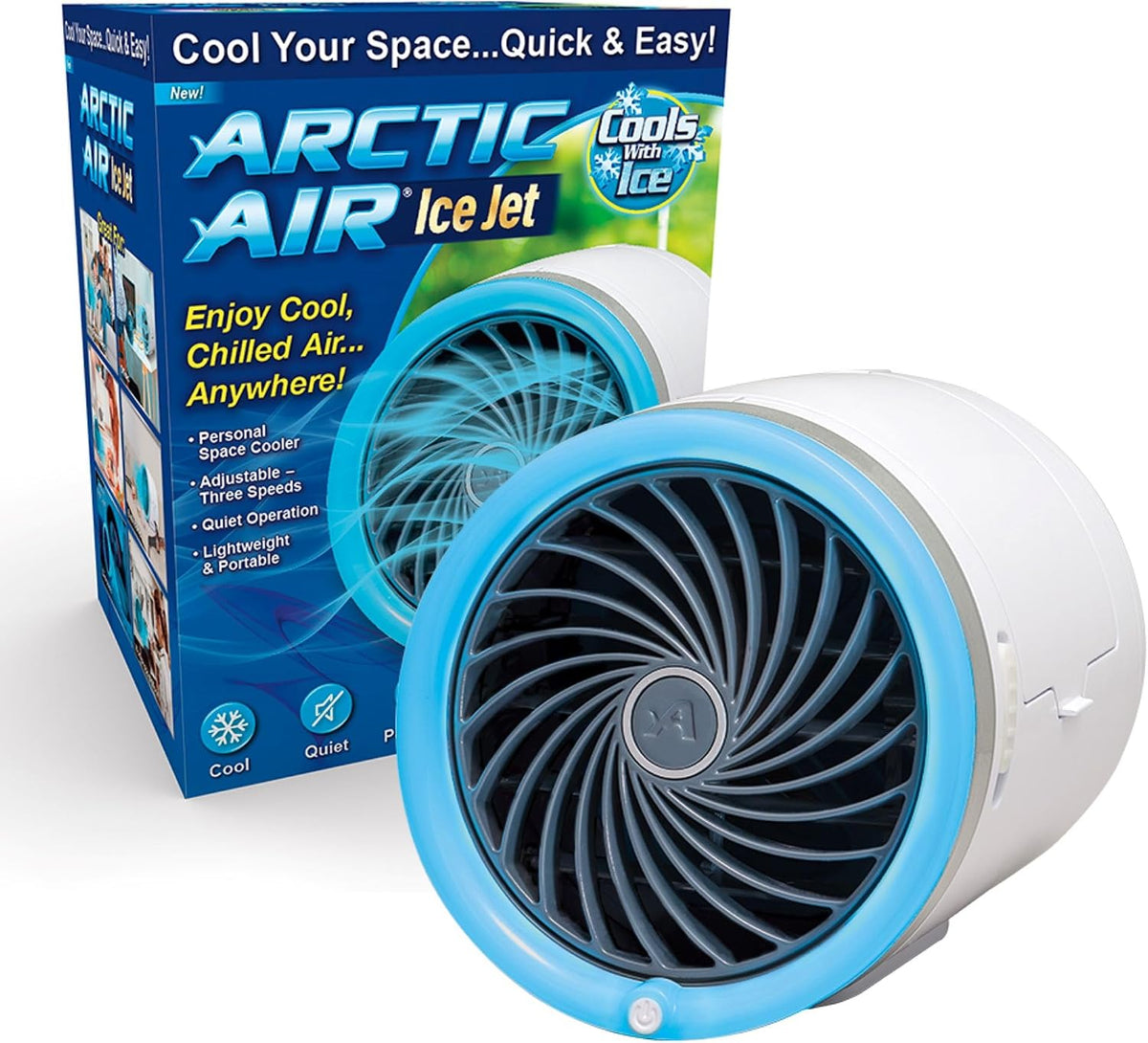 Arctic Air Klimageräte, Weiß/Blau, Ice Jet Persönlicher Raumkühler