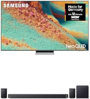 Samsung Fernseher, 85 Zoll, 214 cm, Schwarz, Neo QLED 4K TV QN85F Mini LED AI HW-Q995GF Q-Serie, Dolby Atmos