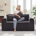 Hobestluk Sofa, Dunkelgrau, Couch-, 2-Sitzer, Schaumstoff-, Loveseat für kleine Räume, bequeme s mit abnehmbarem Bezug