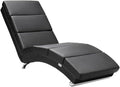 CASARIA Relaxsessel, 186x89x55 cm, 180 kg, Schwarz, Relaxliege XXL London Ergonomisch Kunstleder Gepolstert
