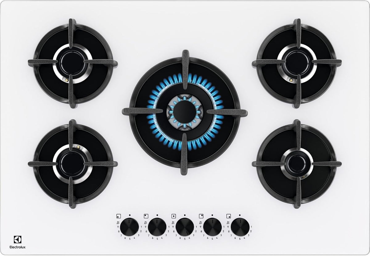 Electrolux Kochfeld, 75 cm, Schwarz, Gas Gas on Glass