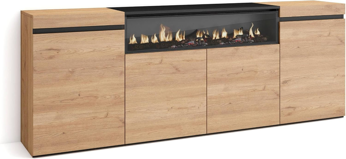 Skraut Home Sideboard, Schwarz