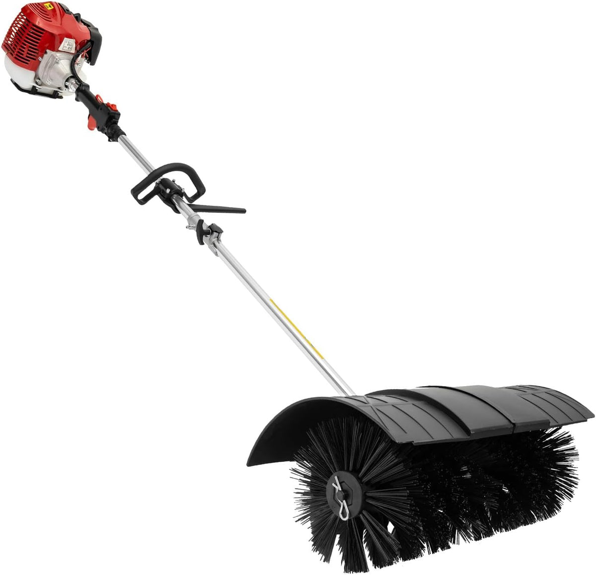 YyanLAK Schneefräse, 56 cm, Schwarz, Motorbesen Kehrmaschine, 2-Takt 52Cc Benzin Kehrmaschine, Räumgerät, Schnee Swee Kehrmaschine Für Einfahrten