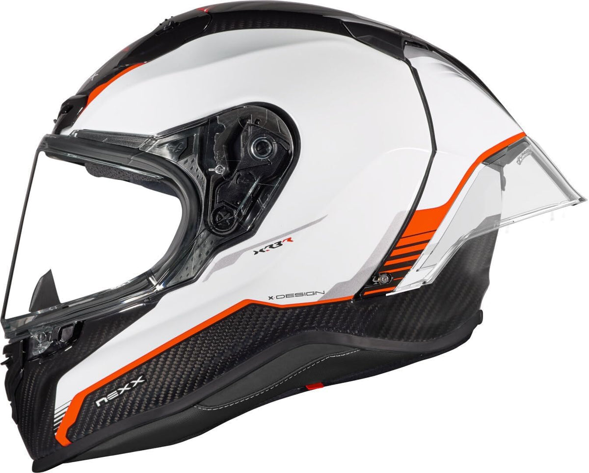 Nexx Integralhelme, rot, X.R3R Carbon Helm, weiß/, XL (61/62)