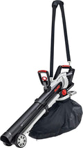 AL-KO Laubsauger, 45 L, Schwarz/Silber/Rot, Akku- LBV 4090, Blasen und Saugen in einem Gerät, Variabler Luftstromregeler