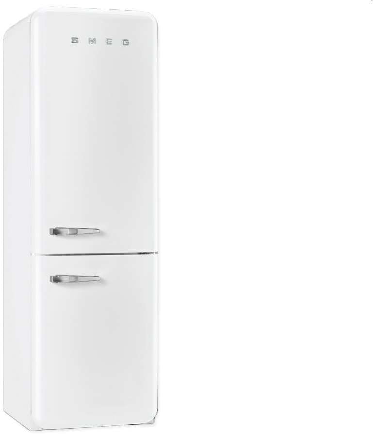Smeg Kühlschrank, 41 dB. Netto-Kapazität des Kühlschrank: 229 l, Weiß, FAB32RBN1 /A++ /Kühlteil228 liters /Gefrierteil76 liters