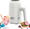QYOEGSQ Eismaschine, ABS-Kunststoff + Aluminium, Weiß, 300 ml, multifunktionale automatische mit LED-Touchscreen
