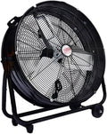 Industrieller Ventilator, 91,4 cm, Weiß, Boden, mobiler Luftzirkulator für Fabrik, Werkstatt, Lager