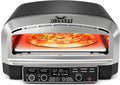BIG HORN Pizzaofen, 2200 W, 35 cm, Schwarz, OUTDOORS Elektrischer für den Innenbereich, 450 °C, für Pizza bis, 6 Programme