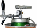 Fass-Frisch Mini-Zapfanlagen, 5 Liter, Silber/Schwarz, Zapfanlage 'Io-Spillo' mit Manometer und, Kohlensäure-Zapfanlage für Hobbybrauer