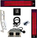 InfraROTmed Saunen, 1300 W, 500 W, Schwarz/Rot/Silber/Weiß, SET frameless MAX Tiefenwärmestrahler + Sicherheitswinkel