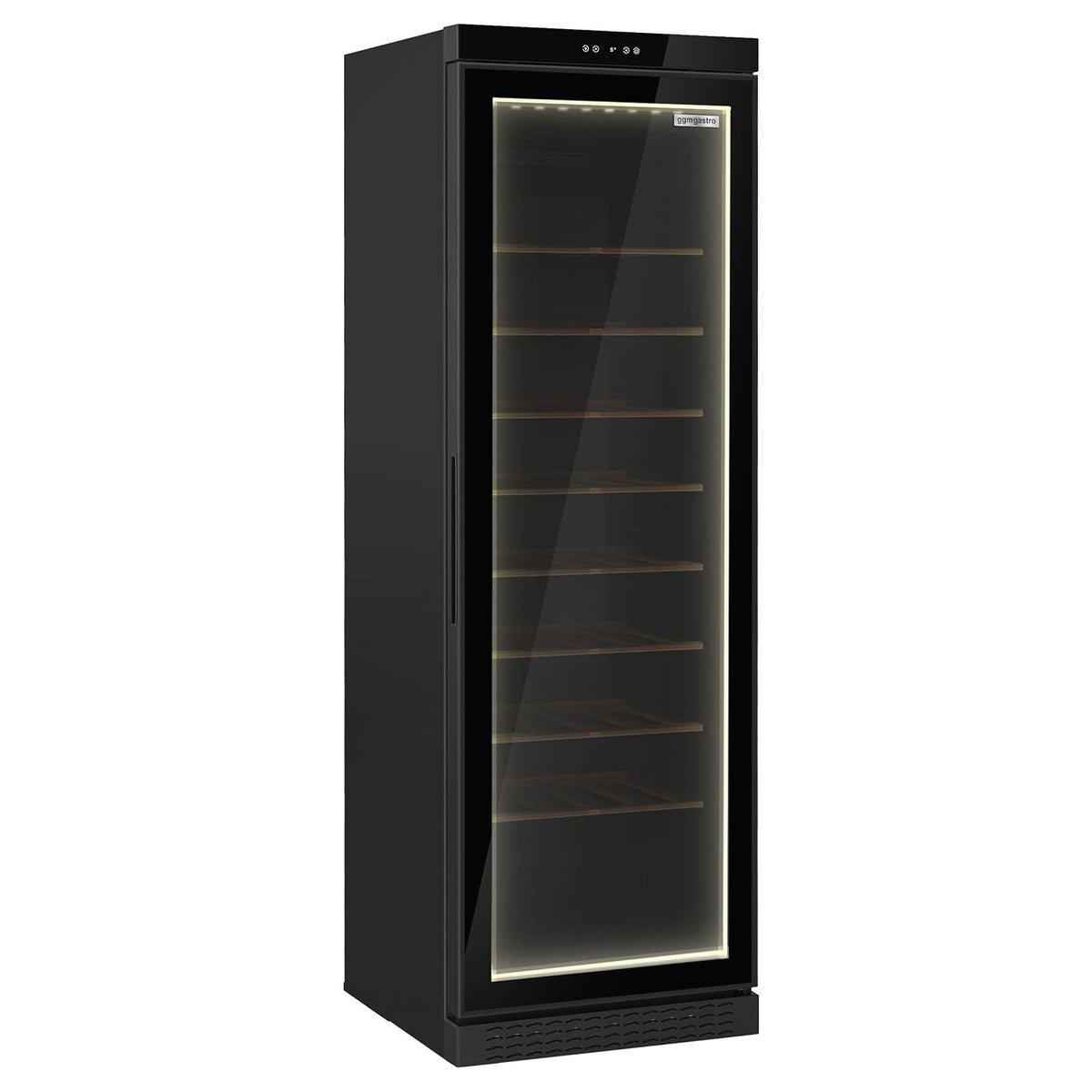 GGM Weinkühlschrank, 360 L, Schwarz, Gastro, 60 Flaschen, 595x605x1832 mm