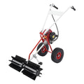 Linanty Schneefräse, 60 cm, Schwarz, 4-Takt Kehrmaschine Benzin, Motorbesen mit Arbeitsbreite, Handkehrmaschine