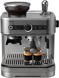 PHILIPS Kaffeemaschine, Silber, Espressomaschine Barista Brew, Espresso & Americano