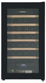 HRV Weinkühlschrank, 85 l, Schwarz, A85DRL34, Energieklasse G, ca. 30 Flaschen (750 ml), LED-Display, Elektronische Steuerung