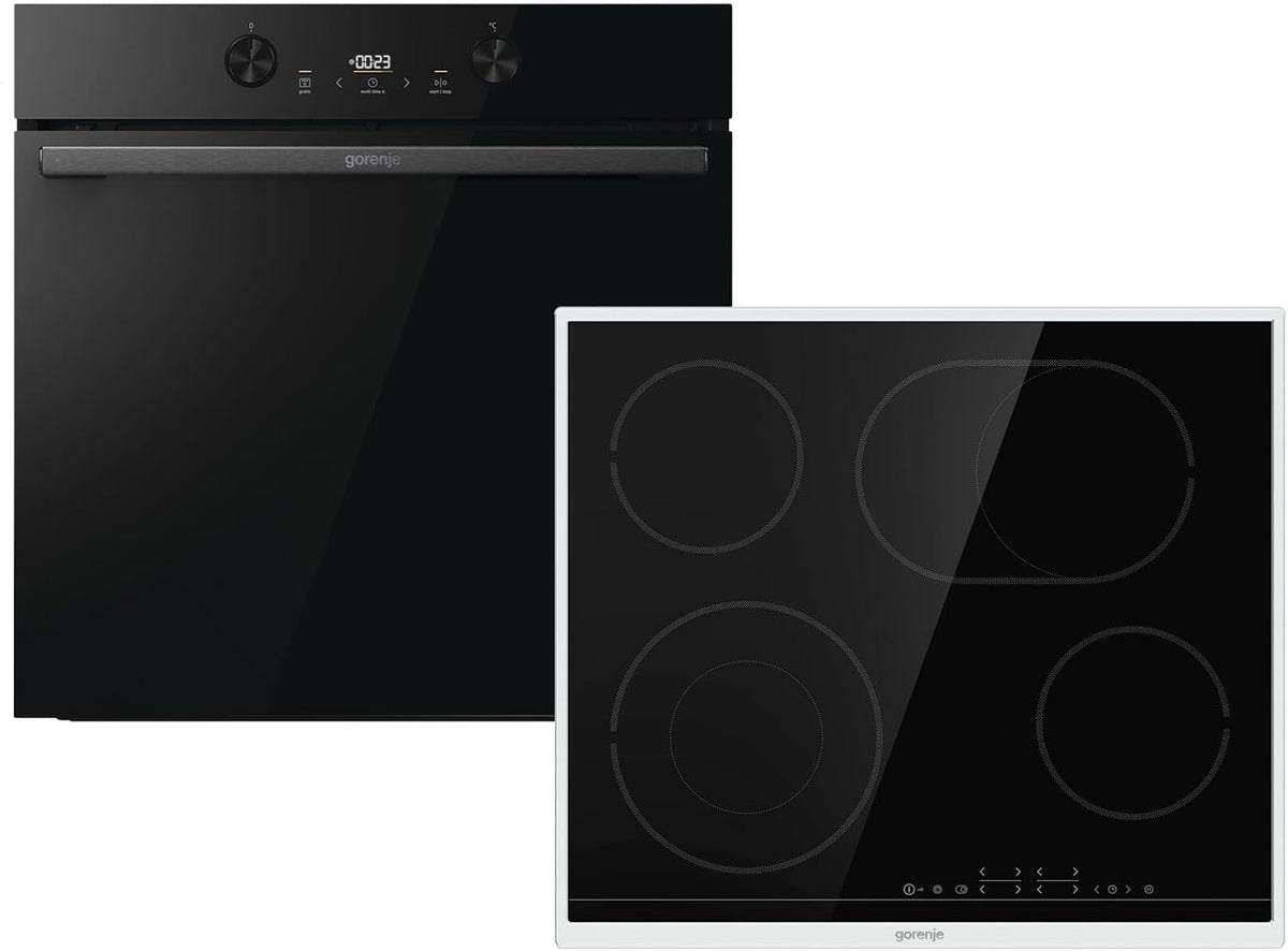 Gorenje Backofen, Schwarz, Dark Pepper Set PCD - BPS6737E04DBG + Glaskeramikkochfeld