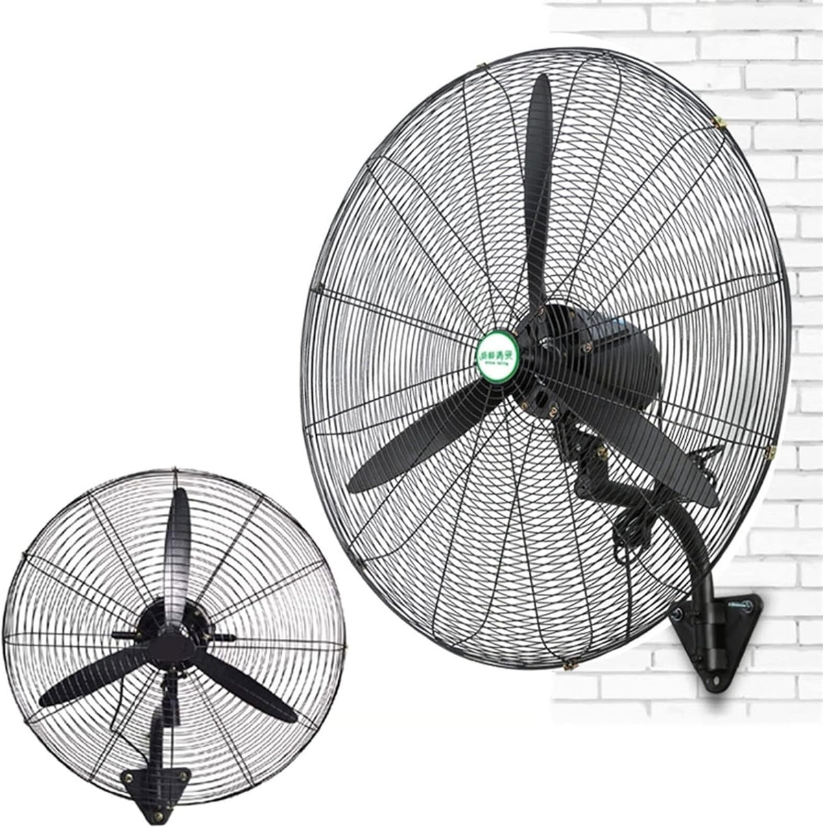 asdchZen Ventilator, Weiß, 27-Zoll-Hochgeschwindigkeits-Wand, Leistungsstarker Stand Mit 120°-Oszillation, 3-Stufiger Neigungsverstellung