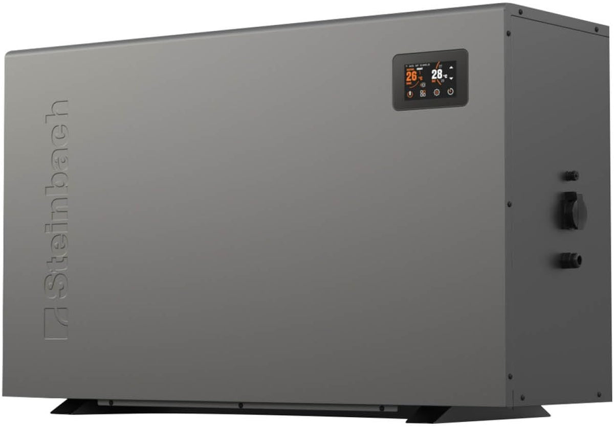 STEINBACH Heizpumpen, 50.000 l, 11 kW, Schwarz, Wärmepumpe Silent 11, 049314Z, Inverter Pool Wärmepumpe bis, Heizleistung