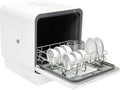 OUKANING Tischgeschirrspüler, 1100 W, 6 L, Weiß, Mini Geschirrspüler mit 4 Programmen, Kompakter, Kleine