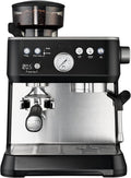 Solis Milchaufschäumer, Schwarz, Grind & Infuse PERFETTA Espressomaschine, Kaffeemaschine mit Mahlwerk und, Heißwasser- und Dampffunktion