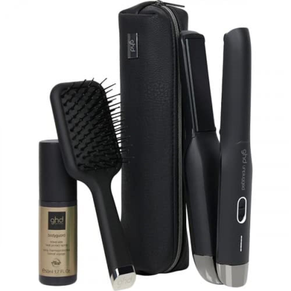 Rund Haarglätter, Schwarz, ghd unplugged Geschenkset, Limited Edition
