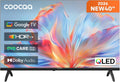 Fernseher, 40 Zoll, 100 cm, Schwarz, Smart TV, coocaa, QLED FHD Smart TV mit Google TV, HDR10, Dolby Audio, EyeCare