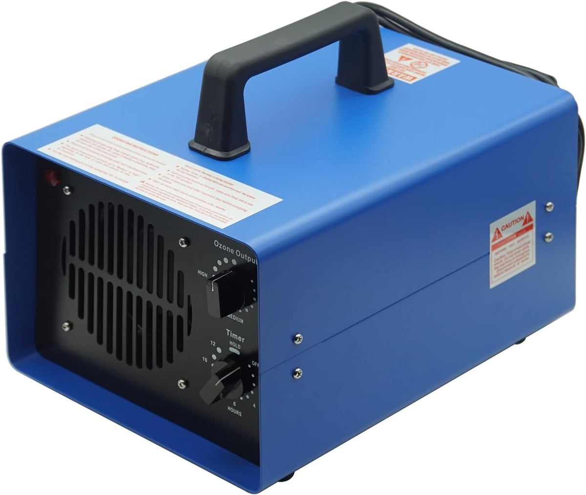 MIDOIMEY Powerstation, Schwarz, 0zone Generator, 0-Zonen-Maschinen-Ionisator für Industrie, Gewerbe, Zuhause, Auto